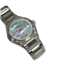 SEIKO V145-0BA0 Solar Titanium Beautiful MOP Dial Watch 36mm From Japan