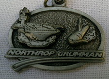 Vintage Northrop Grumman Keychain Aircraft Carrier Submarine