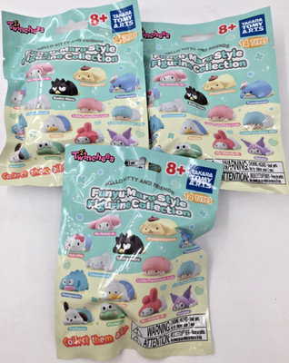 3x  Twinchees Sanrio 2'' Hello Kitty & Friends Funyu Maru Style Mystery Blind Bag