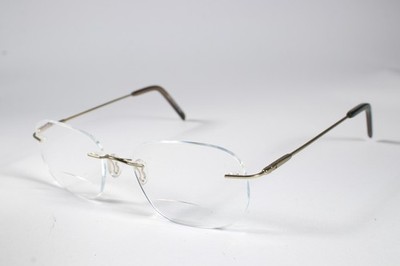 Emporium Brille SMART EARTH Unisex Gold Vollrand Metall Brille Brillengestell 50mm