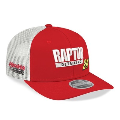 Men's New Era  Red/White William Byron 2026 Raptor Detailing 9SEVENTY Adjustable