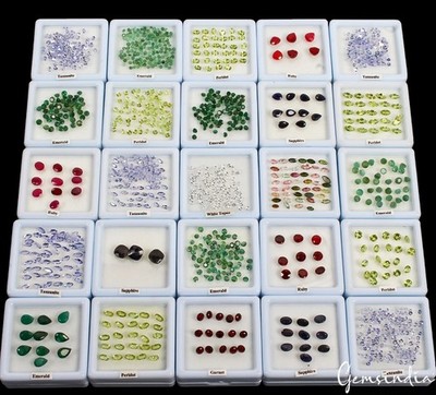 1038 Pcs Estate Genuine Semi Precious Loose Mix Cut Multi Gems 25 Lot Collection