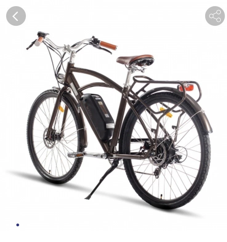 Bicicleta Eléctrica Plegable 750W 48V 28MPH 7 VELOCIDADES Marrón, EE. UU. - MZZKBIKE Foto 2 de 4