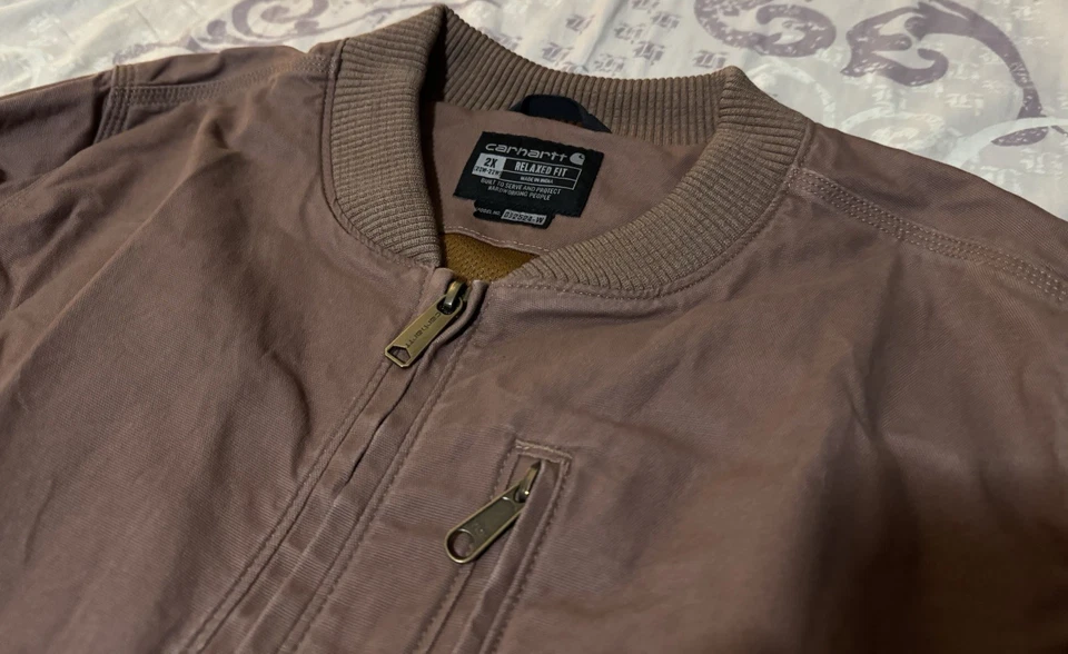 Carhartt Bomber Jacket Relaxed Fit Rugged Flex Women's Size 2XL - Image 3 of 4