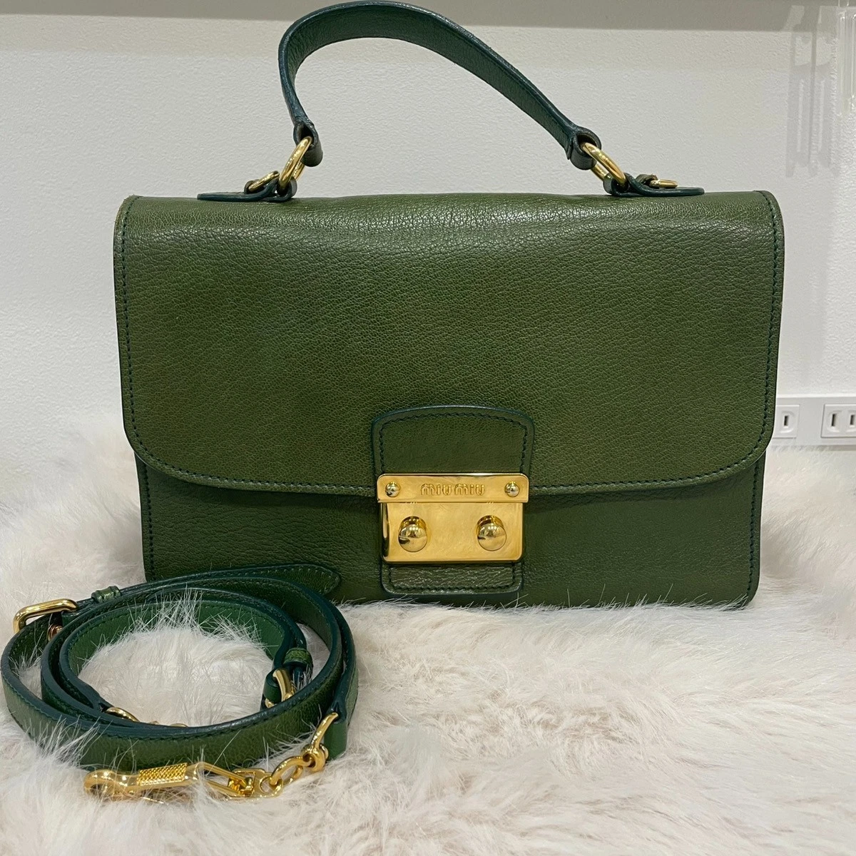 Miu Miu Green Bags & Handbags for Women for sale | eBay