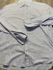 Suitsupply Mens Canclini Egyptian Cotton Long Sleeve Button Shirt 43/17