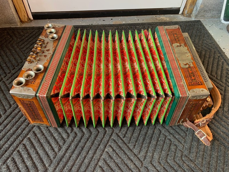 Rare Vintage F Lubas Windischgraz Harmonika Erzeugung Accordion  Working