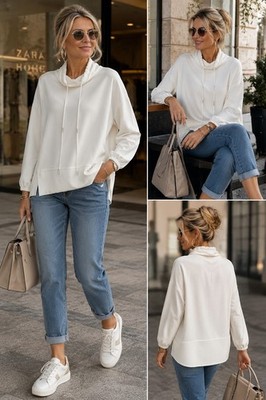 Joseph Ribkoff Sport Chic Pullover Weiß  S,M,L,XL,XXL