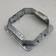 Lot of (9) Bowers 408-C Steel 4" Square Two Gang Tile Ring 1" Raised Made in USA