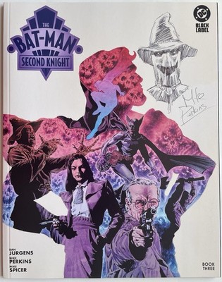 The Bat-Man: Second Knight #3 w/SCARECROW Remarque & Signed by Mike Perkins
