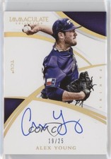 2015 Panini Immaculate Collegiate Rookie Gold 19/25 Alex Young #AY Auto 4l3