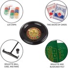 Roulette Wheel Set – 16-Inch Gambling Wheel with Reversible Roulette and Black J