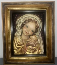 Handcarved Relief Anri Ferrandiz "Madonna and Diadem " Limited Edition 22/1000