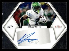 2023 SAGE HIT #A-DW3 Duece Watts Autographs Silver (High Series)