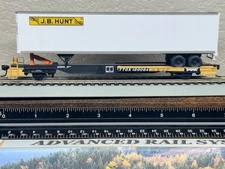 TTX / JB HUNT TOFC FRONT RUNNER SINGLE INTERMODAL 48ft TRAILER  HO Scale NEW
