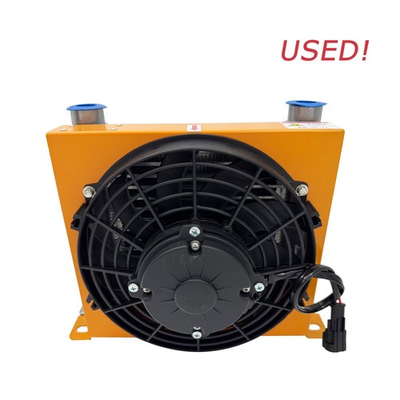 #ad Used Hydraulic Station Air Cooler Oil Radiator Fan Air Cooling High Pressure $97.76