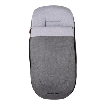 easywalker Fußsack Kinderwagen Wintertasche Exclusive Grey Jersey Reißverschluss