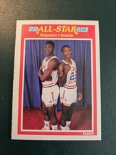 1989 Fleer - 1989 All-Star Game - Hakeem Olajuwon & Clyde Drexler
