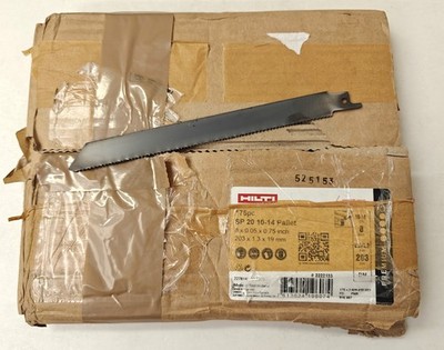 175x HILTI Säbelsägeblatt SP 20 10-14 für Paletten 203x1,3x19mm Sägeblätter  NEU