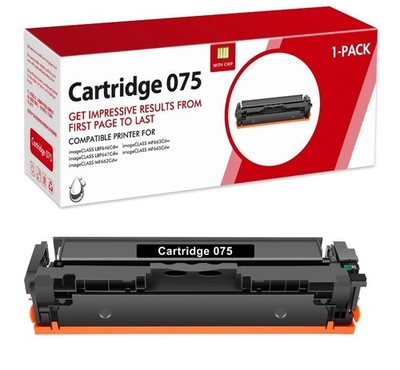 1 Pack BLACK 075 Toner Cartridge for Canon ImageCLASS MF663Cdw LBP647Cdw MF660c