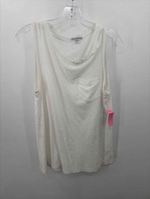Pre-Owned James Perse White Size 2/Medium Tank Top