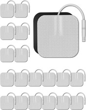 20pcs Tens Unit Electrode Pads 2x2 with Reusable Self-adhesive Performance, Repl