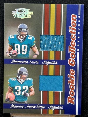 Maurice Jones-Drew Marcedes Lewis 2006 Donruss Threads Rookie Collection Jersey!