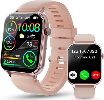 Smartwatch Damen Frauen mit Telefonfunktion Armbanduhr Watch für Android IOS