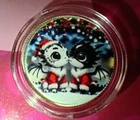 Christmas Advent Calendar Hayleybug Round 1/10oz .999 Fine Silver Dragons Kiss.