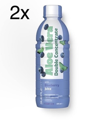 SuppleFit Vegan AloeVera Saft +  Heidelbeere Antioxidant Beruhigend Vitamin C B3