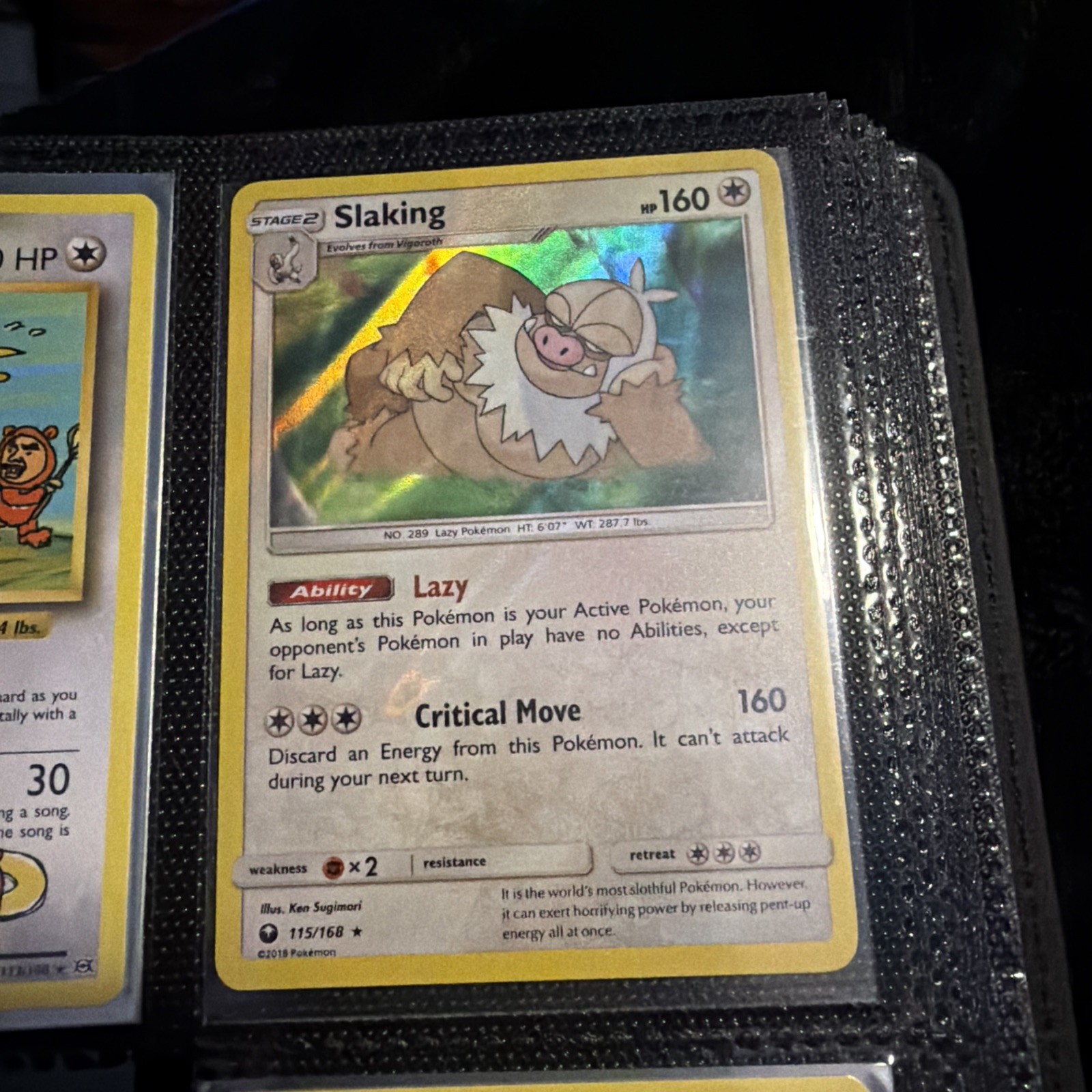 Pokemon - Slaking - 115/168 - Holo Rare - Celestial Storm - NM/M