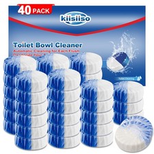 Toilet Bowl Cleaners 40 PACK,Long-Lasting Toilet Bowl Cleaner Tablets with Su...