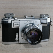 ZEISS IKON CONTAX IIa COLOR DIAL Film Camera W/SONNAR 50mm F2 Lens Untested