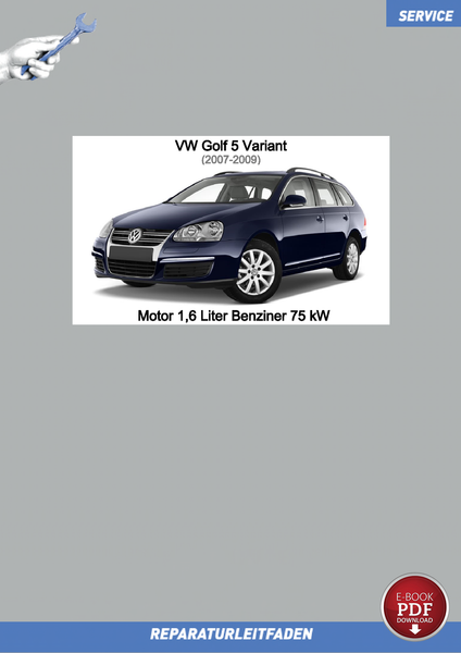 PDF VW Golf 5 Variant (07-09) Reparaturanleitung Motor 1,6 L Benziner 75 Kw-image