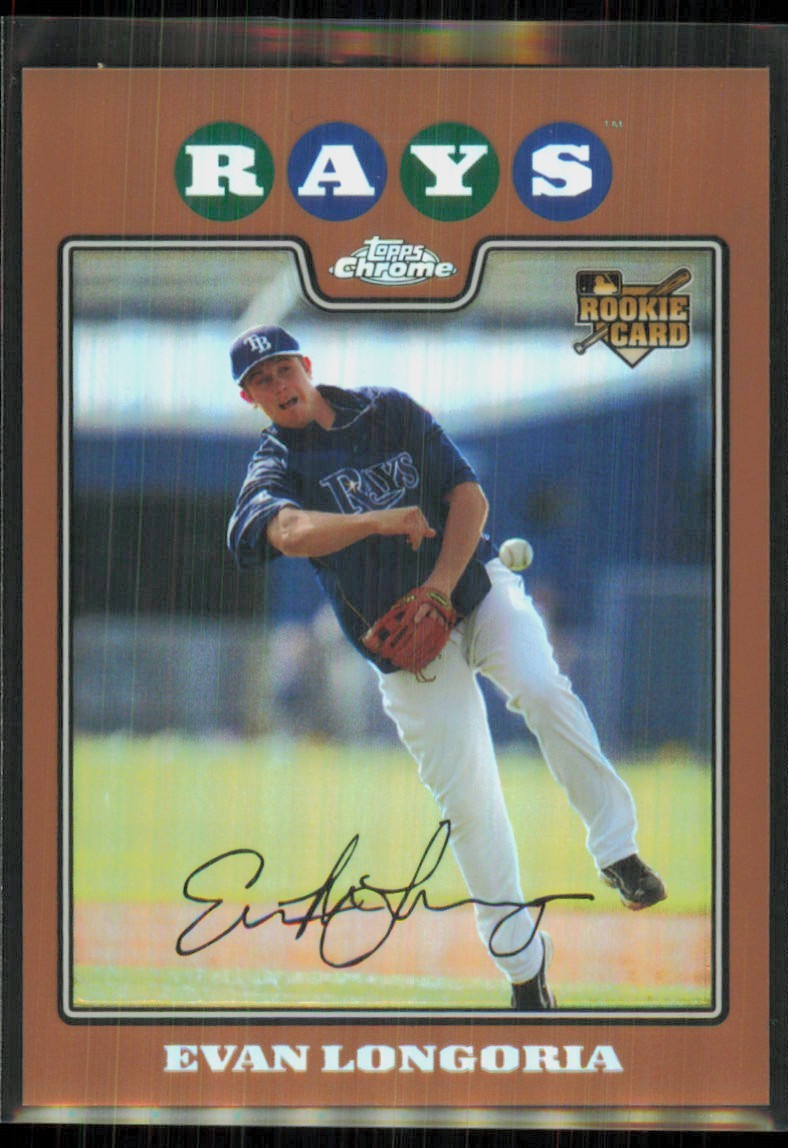 2008 Topps Chrome Copper Refractor Evan Longoria Rookie /599 #193