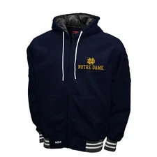 Franchise Club Mens NCAA Teams The Grind Hoodie Style Jacket