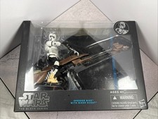 Star Wars Black Series Scout Trooper 6  Figure with Speeder Bike Vehicle