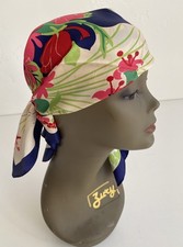 Vintage 60s 100 Silk 26  Square Scarf Graphic Floral Navy Red Pink