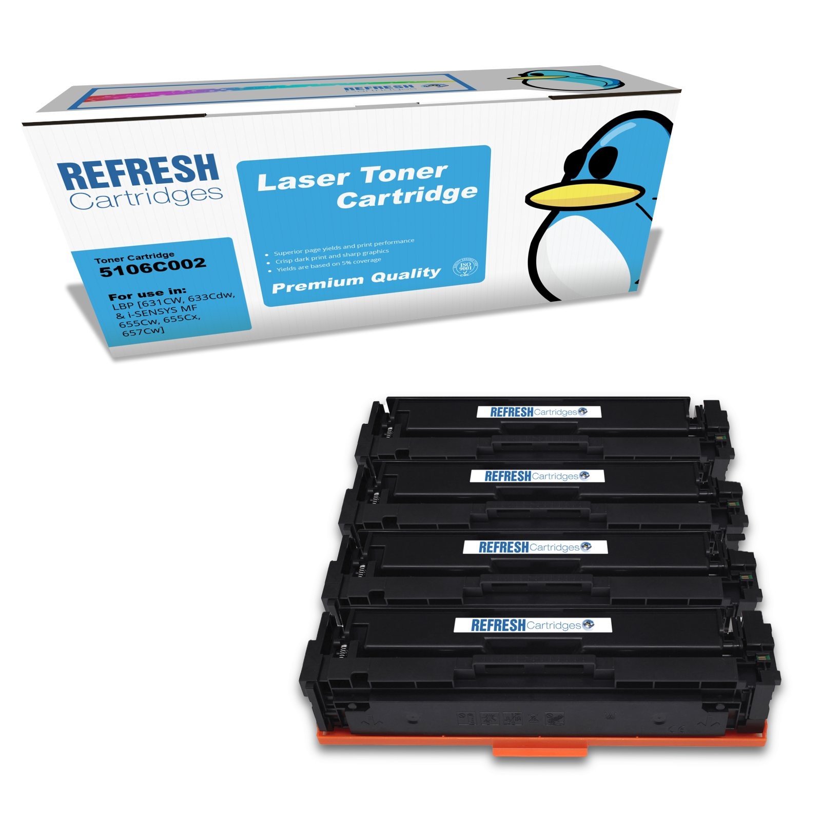 Refresh Cartridges Value Pack 067H Toner Compatible With Canon Printers