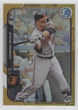2015 Bowman Chrome Gold Refractor 10/50 Steve Pearce #137 07l7
