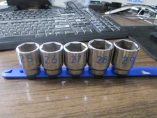 Matco Tools Metric 6 Point 1/2" Drive Socket Set 25-29mm USA