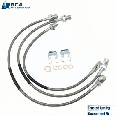 3Pcs Front Rear Brake Lines For Chevy GMC C10 K10 Pickup Blazer Jimmy 1973-1987