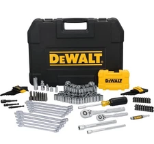 DEWALT 142 Piece Mechanics Tool Set (1/4 Inch and 3/8 Inch Drive SAE and Metric)