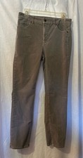 Talbots Women's Heritage, Gray Corduroy, Straight Leg , 5-Pocket Pants Size 6P