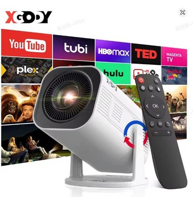 XGODY 4K Freestyle Projektor Mini Heimkino Beamer Handy Smart Heimprojektor HDMI