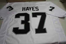 LESTER HAYES #37 SEWN STITCHED ROAD WHITE JERSEY SB XV XVIII CHAMPS SIZE XL