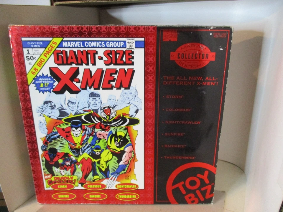 Juego de 6 figuras de acción ToyBiz 1998 en caja de X-Men tamaño gigante Marvel Legends Foto 3 de 4