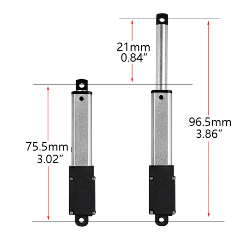 12V Micro Mini Linearmotor 6.4N 32N 188N Linearantrieb Elektrischer 10~100MM - Bild 31 von 49