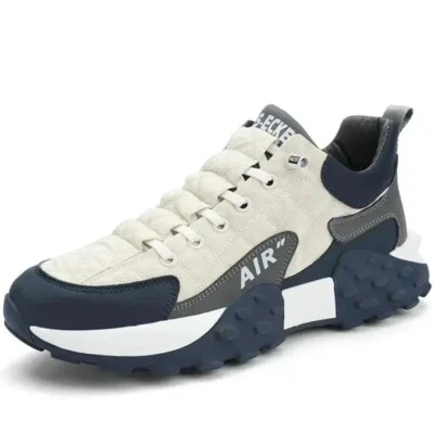 Baskets épaisses de luxe pour hommes, chaussures de course décontractées. - Photo 1/4