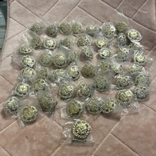Vintage Allison Basket Weave Round Brass Pulles W/screws 48,made In Japan